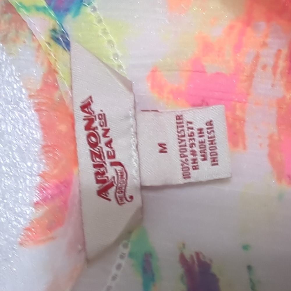 Arizona Jean Company Neon Tank Top Women's Size M - Picture 3 of 7